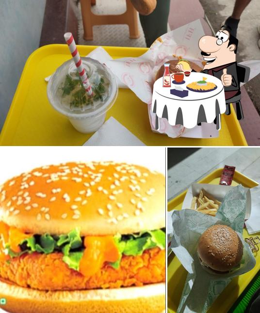Get a burger at IFH-Indian Fried Hub