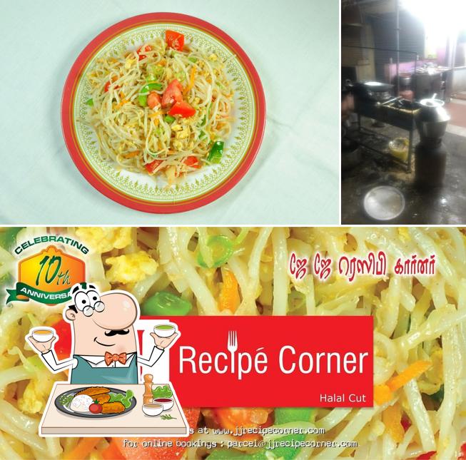This is the picture displaying food and beverage at J J RECIPE CORNER