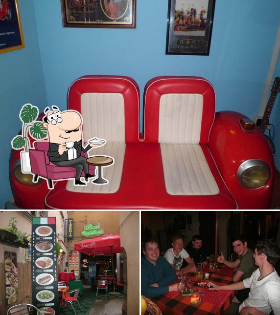 Dai un’occhiata alla immagine che mostra la interni e bancone da bar di Bar Castellani