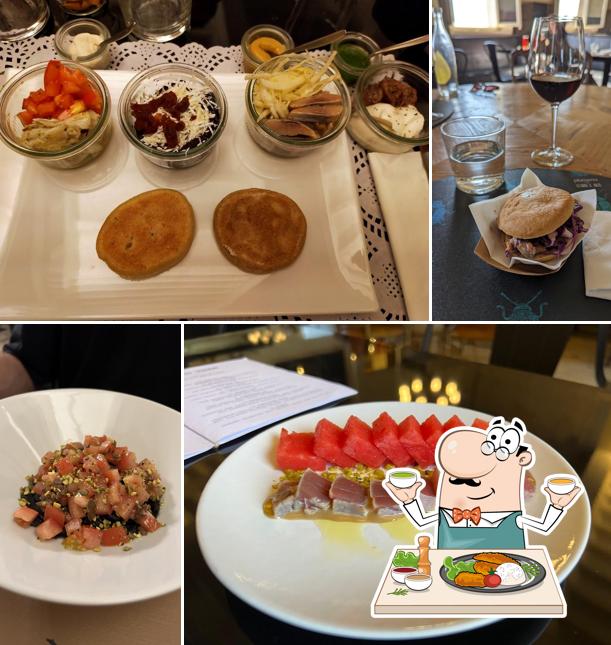 Panino con maiale stirato al Scara E Beo