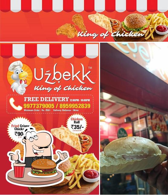 Try out a burger at Uzbekk