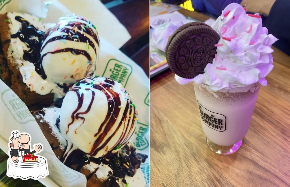 The Burger Company serves a variety of sweet dishes
