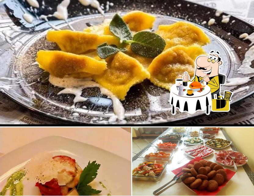 Platti al osteria Palio Dell'Oca