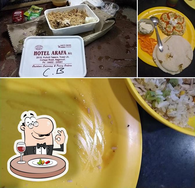 Food at Arafa Hotel
