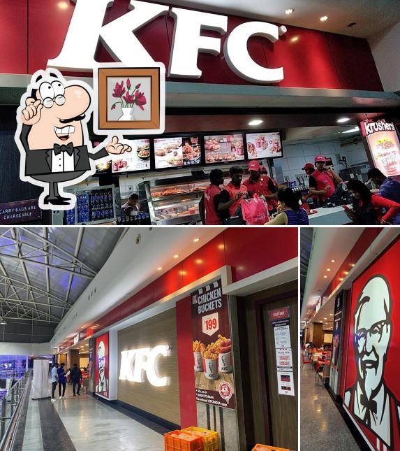 The interior of KFC