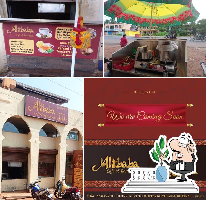 The exterior of Alibaba cafe and restaurant