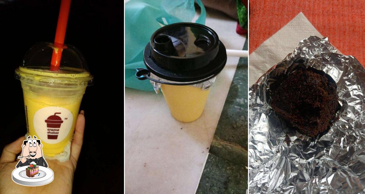 Chocolate cake at Creme Shakes