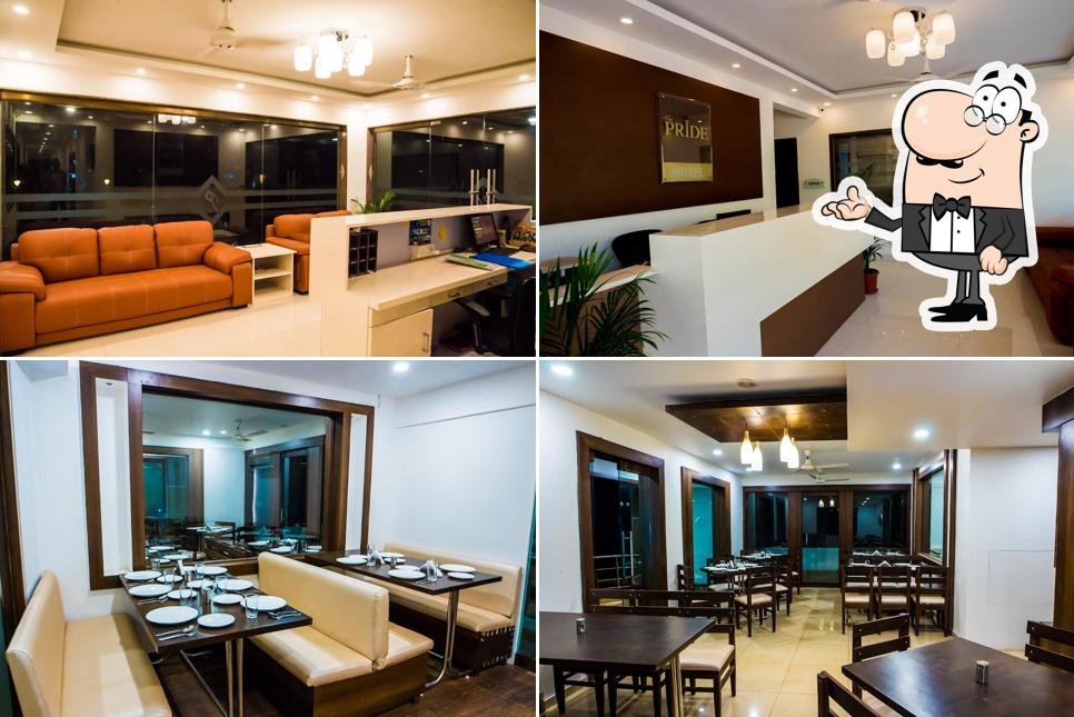 The interior of Hotel The Pride Malvan