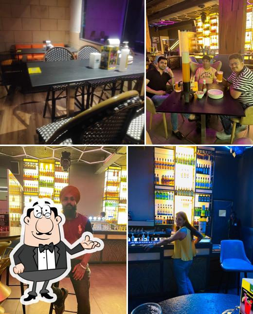 Take a seat at one of the tables at Pyramid Mohali