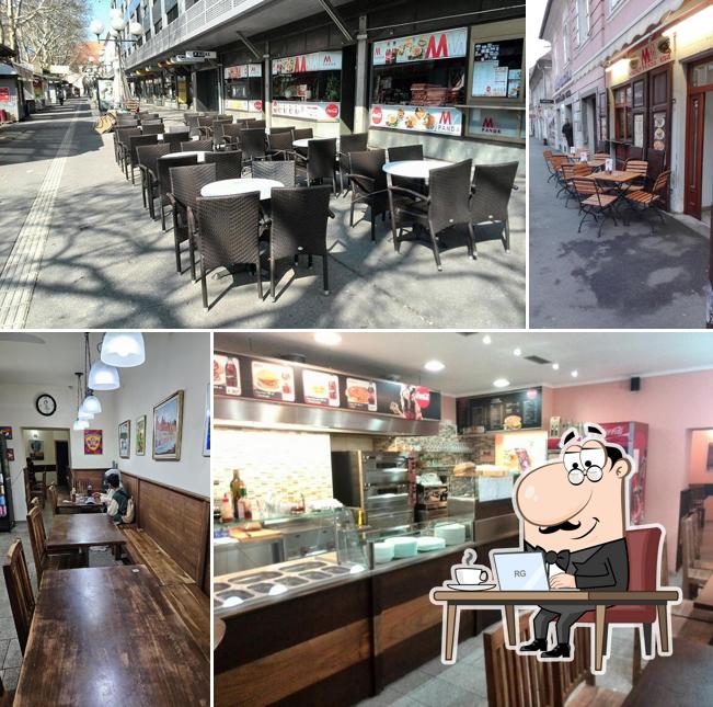 Gli interni di MM Panda, Fast Food