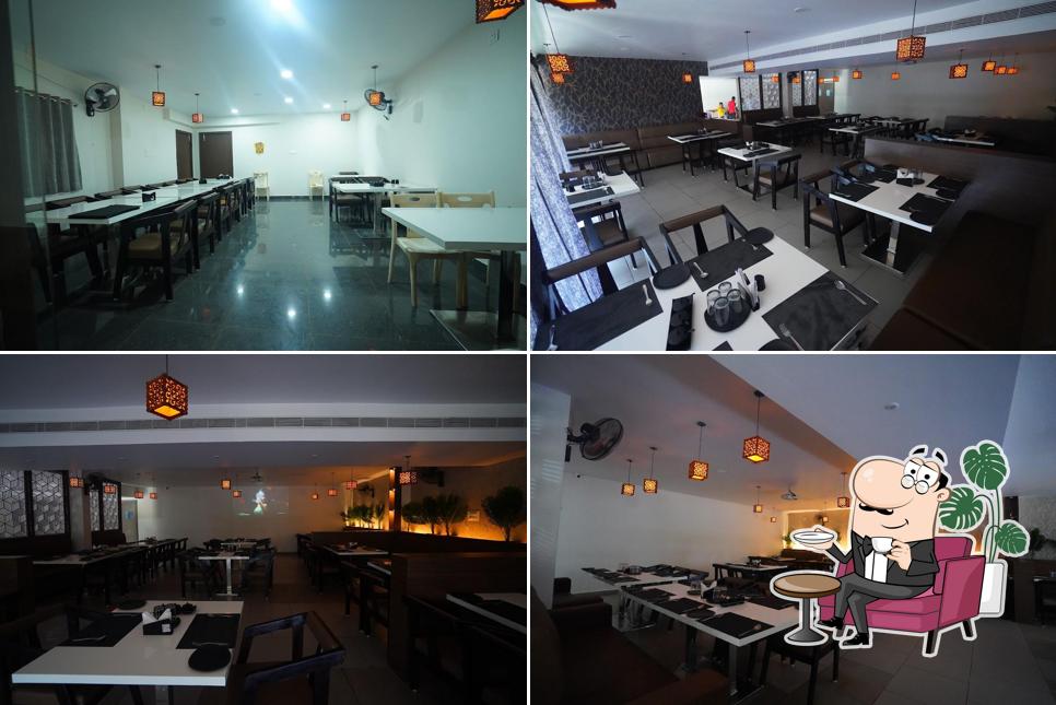 The interior of Sahasra Family Restaurant