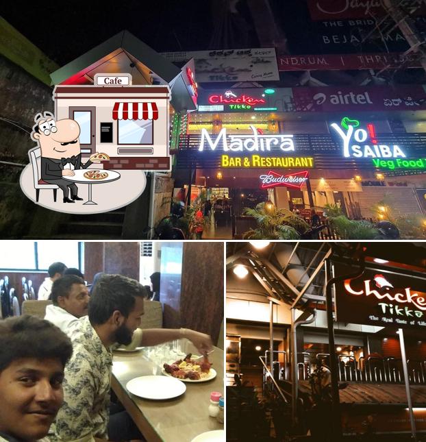 The image of exterior and dining table at Chicken Tikka Halal Restaurant
