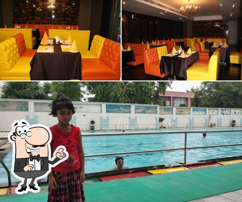Take a look at the photo depicting interior and exterior at Five Spices Restaurant