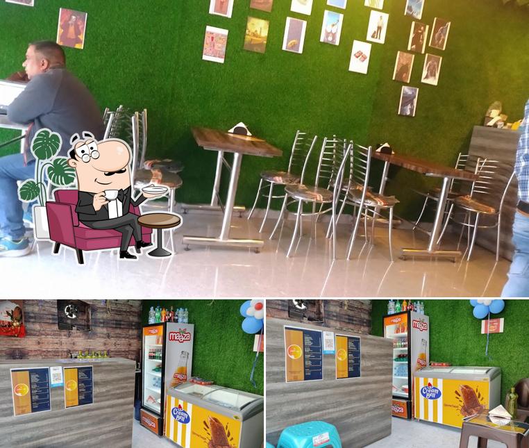 Take a seat at one of the tables at HUNGER cafe