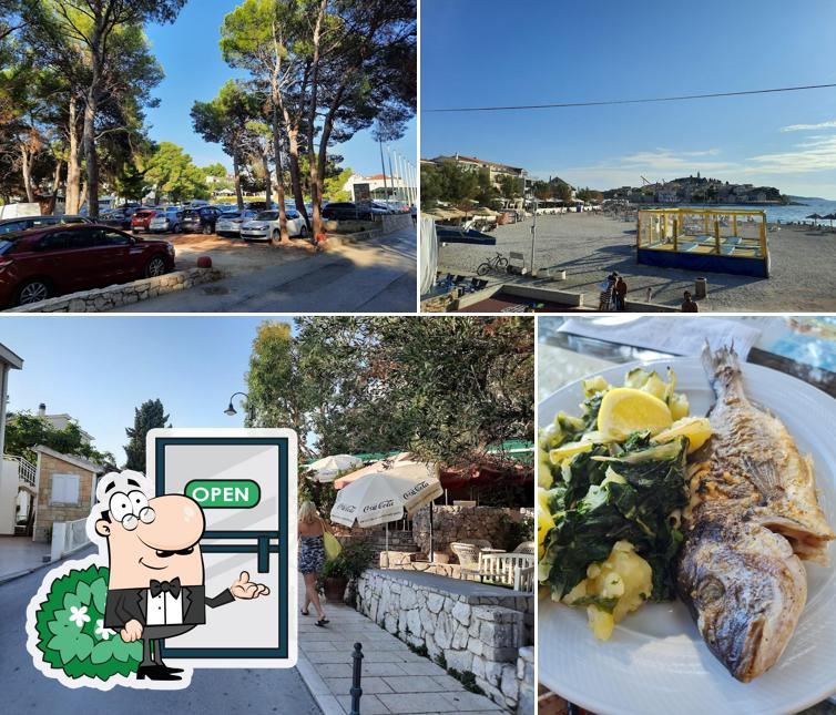 Goditi la vista dall'area esterna di Primosten Hoteli