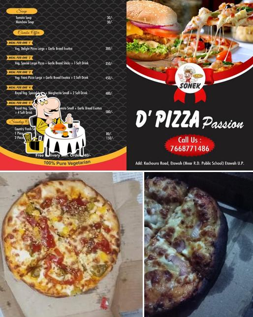Food at D pizza passion etawah