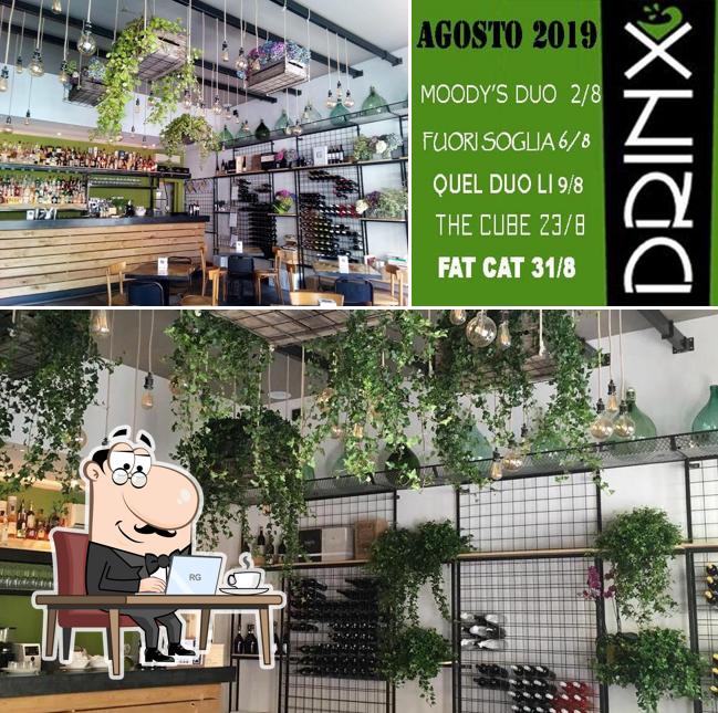 Gli interni di Drinx