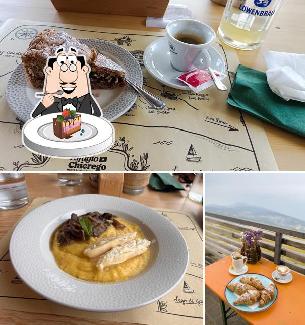 Torta al cioccolato al Rifugio Chierego