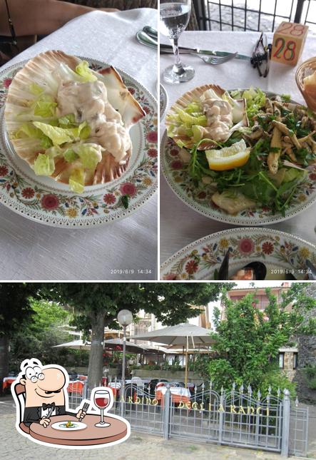 Dai un’occhiata alla immagine che raffigura la cibo e esterno di Ristorante il Giardino degli Aranci