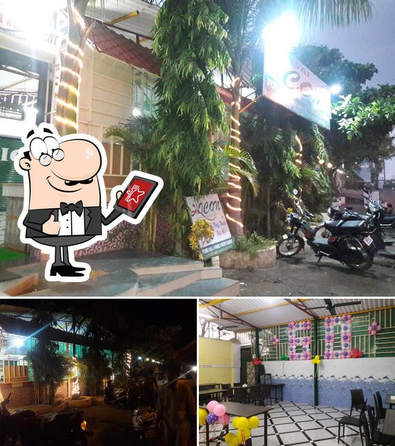 This is the image depicting exterior and interior at SAI ICON RESTAURANT