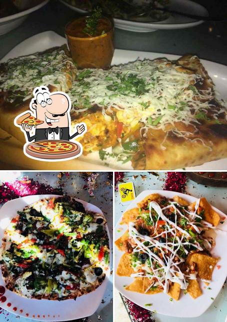 Try out pizza at The Bambooza