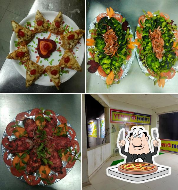 Pick pizza at Yummy Foods