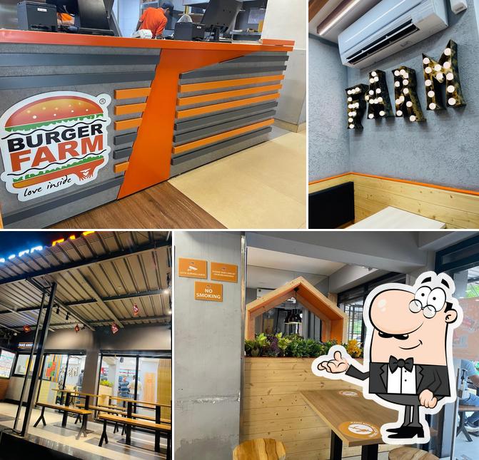 The interior of Burger Farm