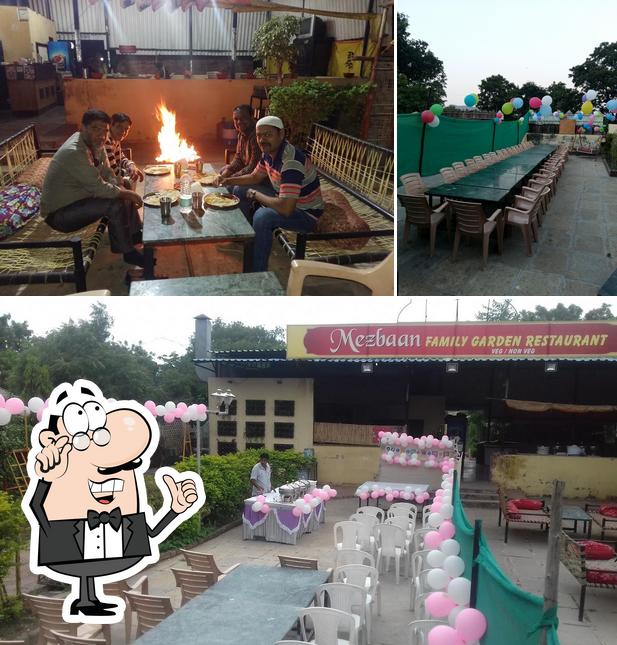 The interior of Mezbaan family garden restaurant