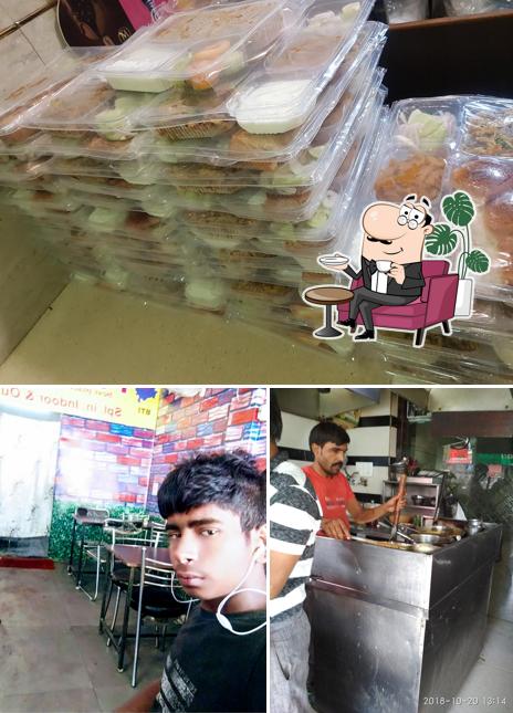 The picture of Deepak Dhaba’s interior and food