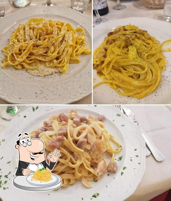 Spaghetti alla carbonara al Trattoria della Posta