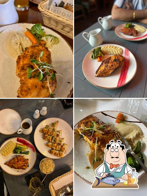 Grilled salmon at Steakhouse Bar and Grill