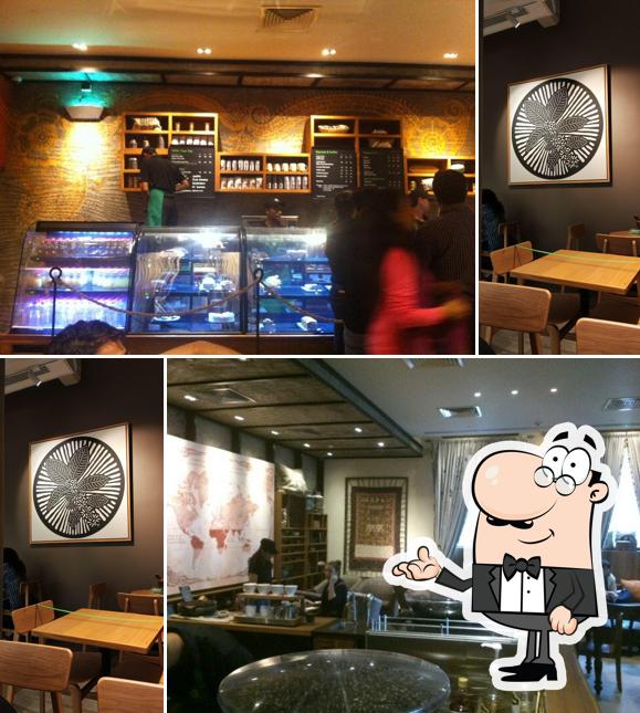 The interior of Starbucks - Westside Kala Ghoda
