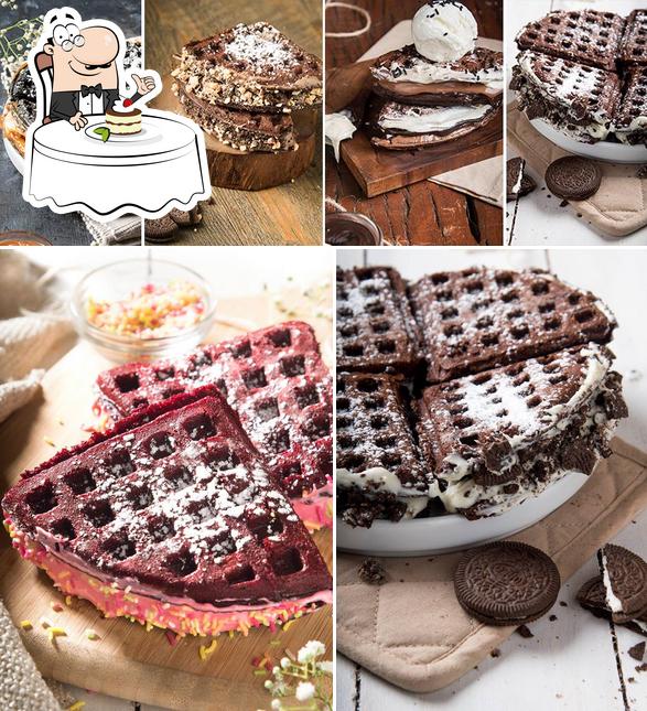 Belgian Waffle Factory offers a number of sweet dishes