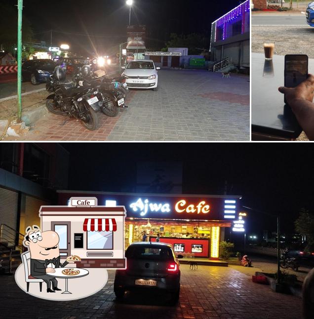 The exterior of Ajwa Cafe