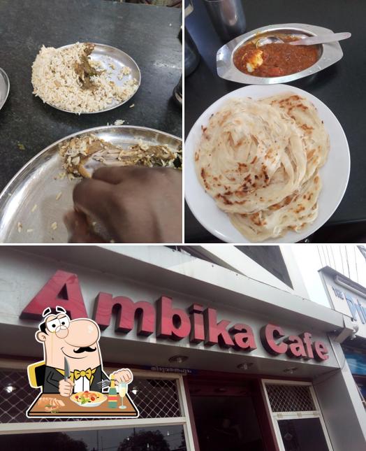 The photo of Ambika Cafe’s food and exterior