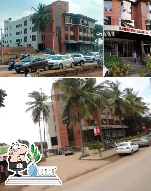 The exterior of Karnatak Bhavan Lodge & Restaurant