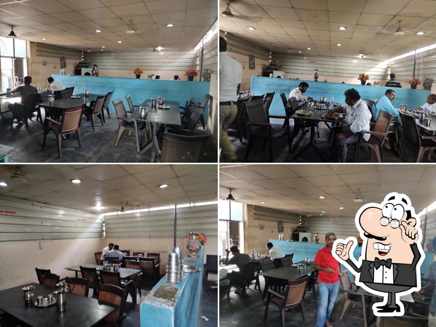 The interior of Lingamaiah Biryani Centre