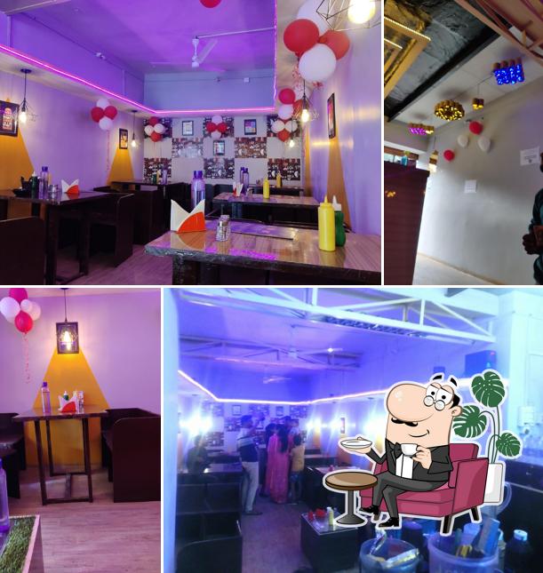 The interior of Shri ji cafe & restaurant