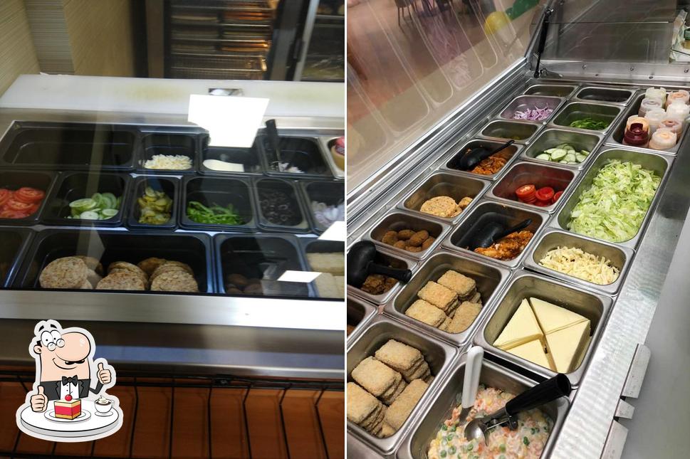 Subway serves a selection of desserts