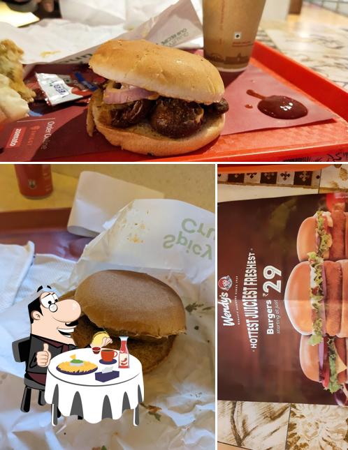 Try out a burger at Wendys