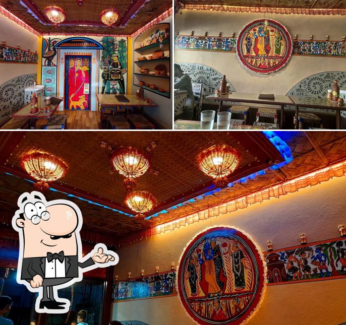 The interior of Aahare Bangla