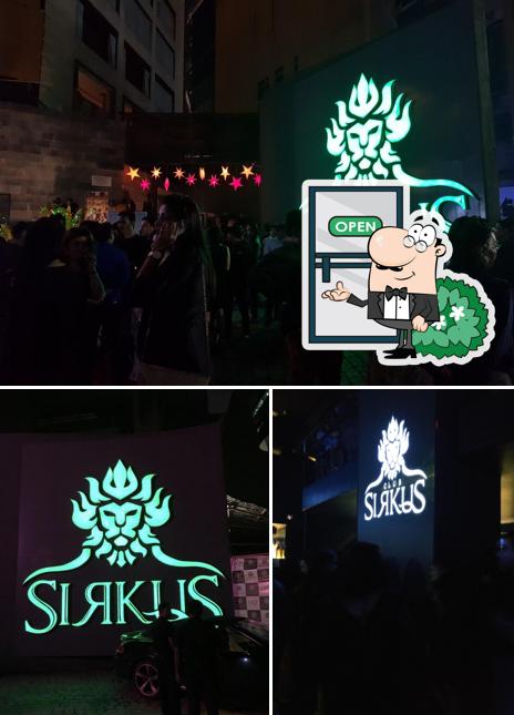 The picture of Club Sirkus’s exterior and wedding