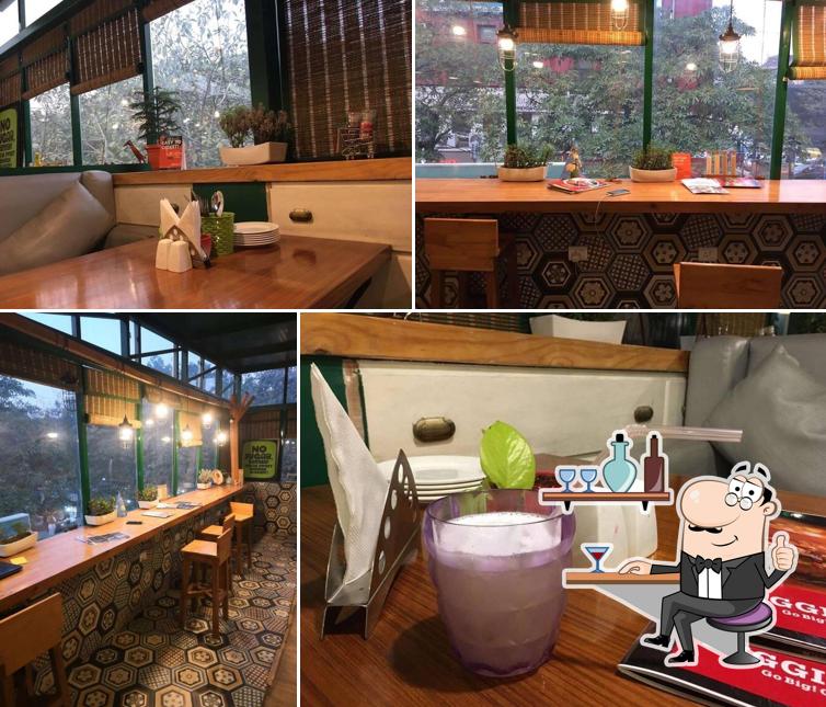 The interior of Biggies Cafe
