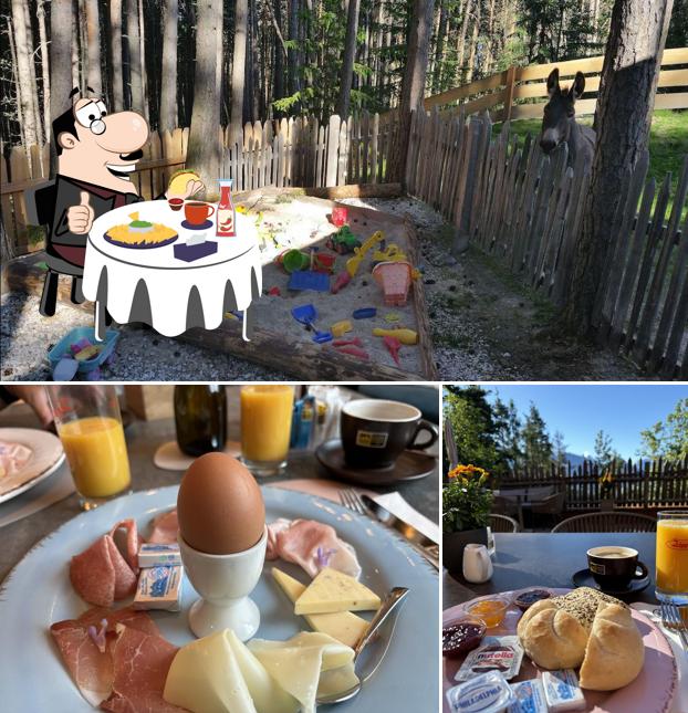 Piatto di formaggi al Schartner Alm Campingplatz