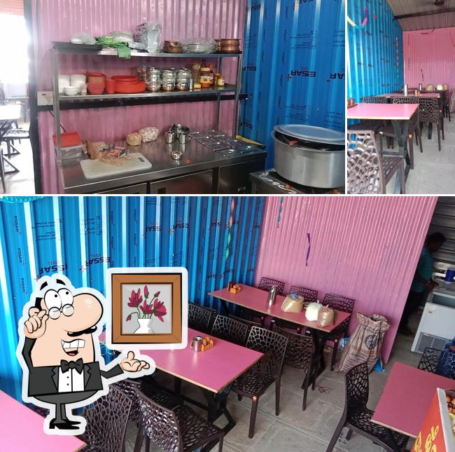 This is the image displaying interior and food at HOTEL ROYAL BANJARA