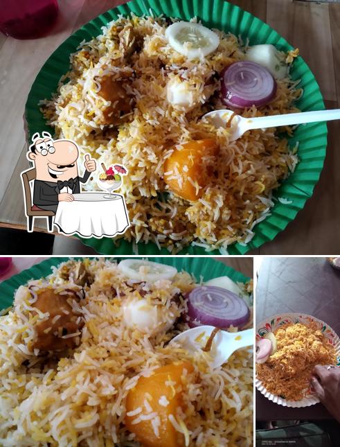 Haji Biriyani Hotel Gulmohar Royals serves a selection of sweet dishes