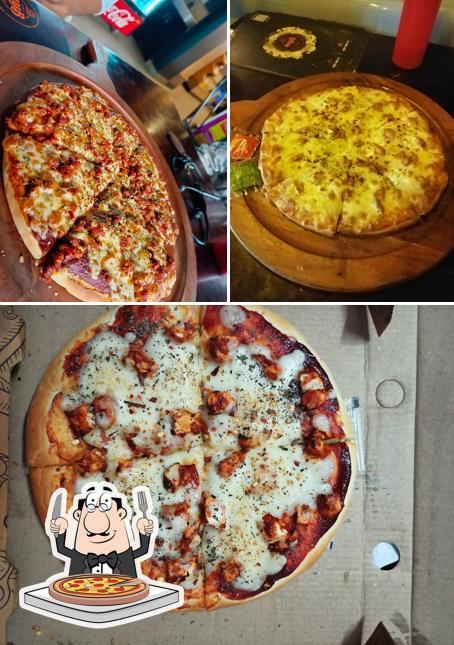 Pick pizza at MYB Family Restaurant