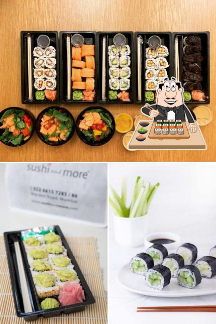 Sushi rolls are offered by Sushi And More