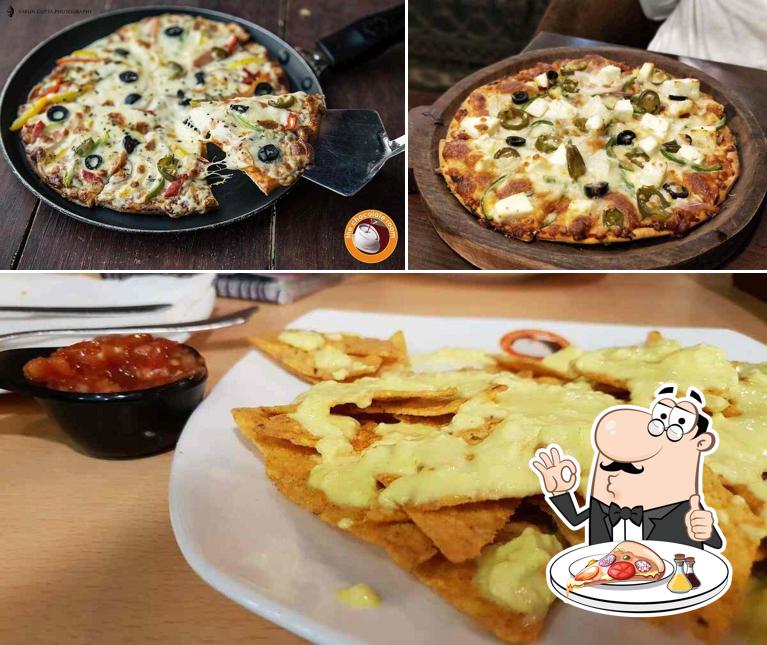 Order pizza at The Indian Room Cafe