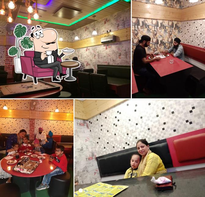 The interior of The Relish multi cuisine Family Jhatka Restaurant